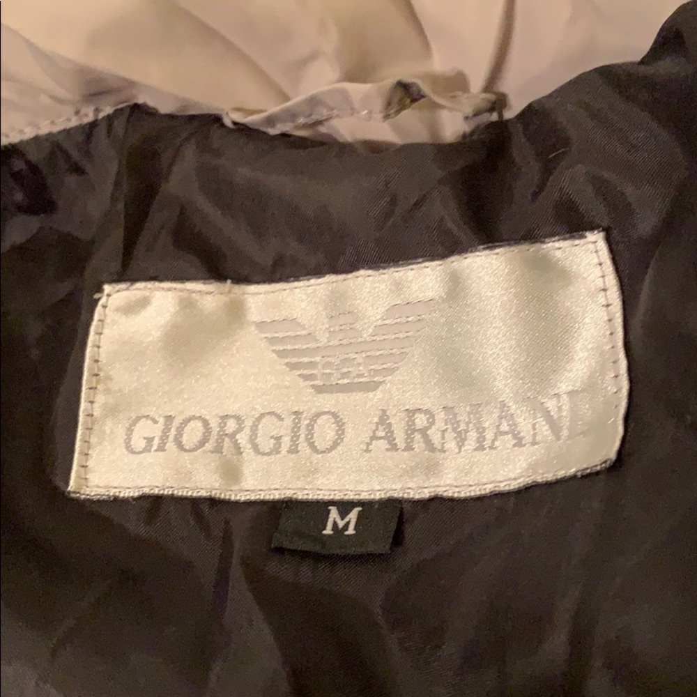 Georgio Armani Unisex down coat sz.m gray